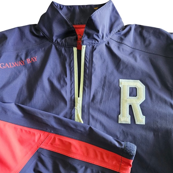 Galway Bay Mens Hawthorn‎ II/Corrib Jacket Men's Small Navy Red Golf Excellent - Picture 1 of 11